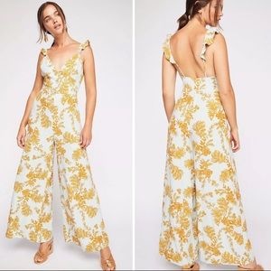 Free People Be the One floral jumpsuit